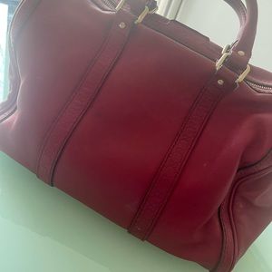 Gucci Joy Boston Bag Leather with Microguccissima Medium Red $275
